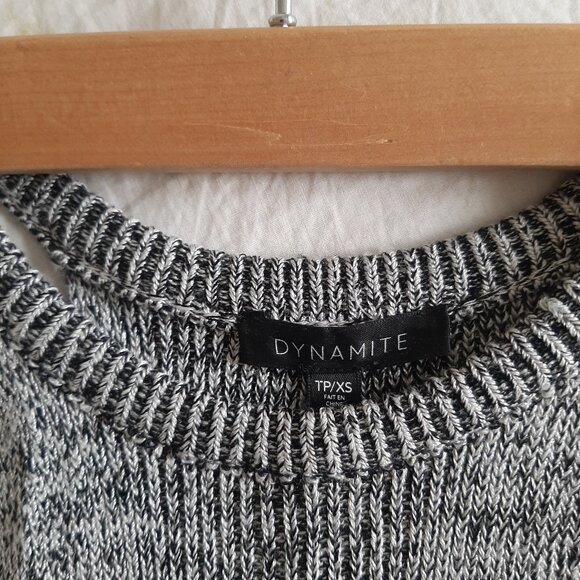 Dynamite XS Knit Halter High Neck Sleeveless Top - Picture 9 of 11